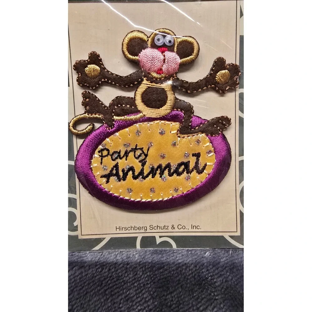 Vintage The Card Connection Party Animal Monkey Self Adhesive Patch TCP0020-123